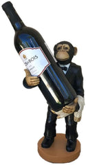 THE NIFTY NOOK Novelty Monkey Wine Bottle Holder Functional Kitchen Statue Home Decor Ideal Gift for The Wine Enthusiast (Monkey Wine Bottle Holder)