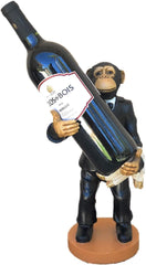 THE NIFTY NOOK Novelty Monkey Wine Bottle Holder Functional Kitchen Statue Home Decor Ideal Gift for The Wine Enthusiast (Monkey Wine Bottle Holder)