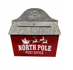 THE NIFTY NOOK I Vintage Style Post Box North Pole  I Nostalgic Charm Home Decor I Farmhouse Design